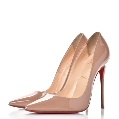 Christian Louboutin Patent So Kate 120 Pumps 40 Nude 3 of 15