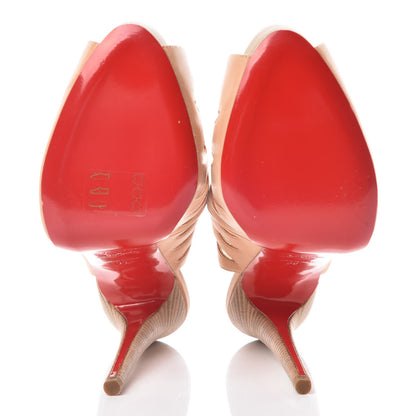 Christian Louboutin Calf Vegetale Griff Sling 120 Pumps 39 Natural Grezzo 7 of 11