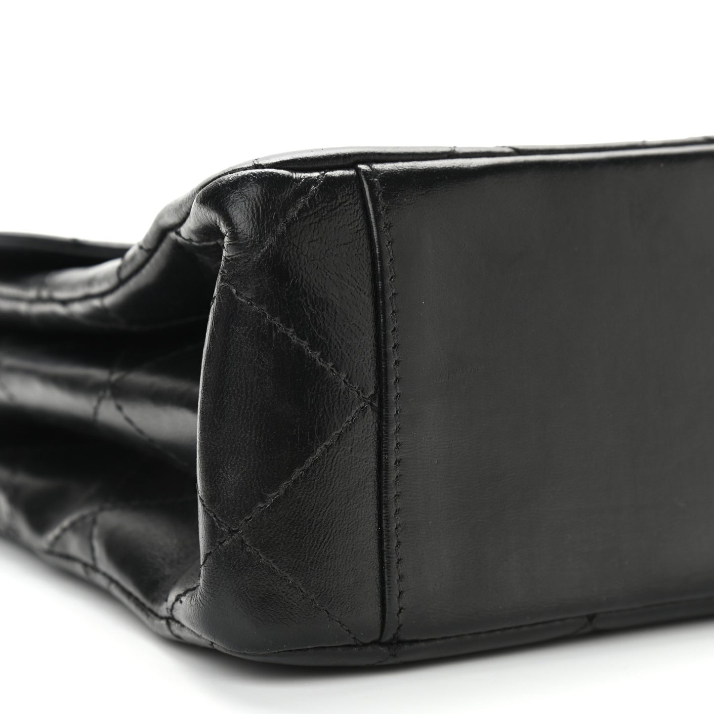 Lambskin Quilted Shoulder Flap Bag So Black