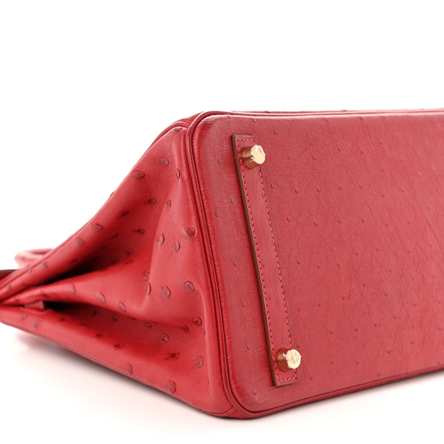 Ostrich Birkin 30 Rouge Vif