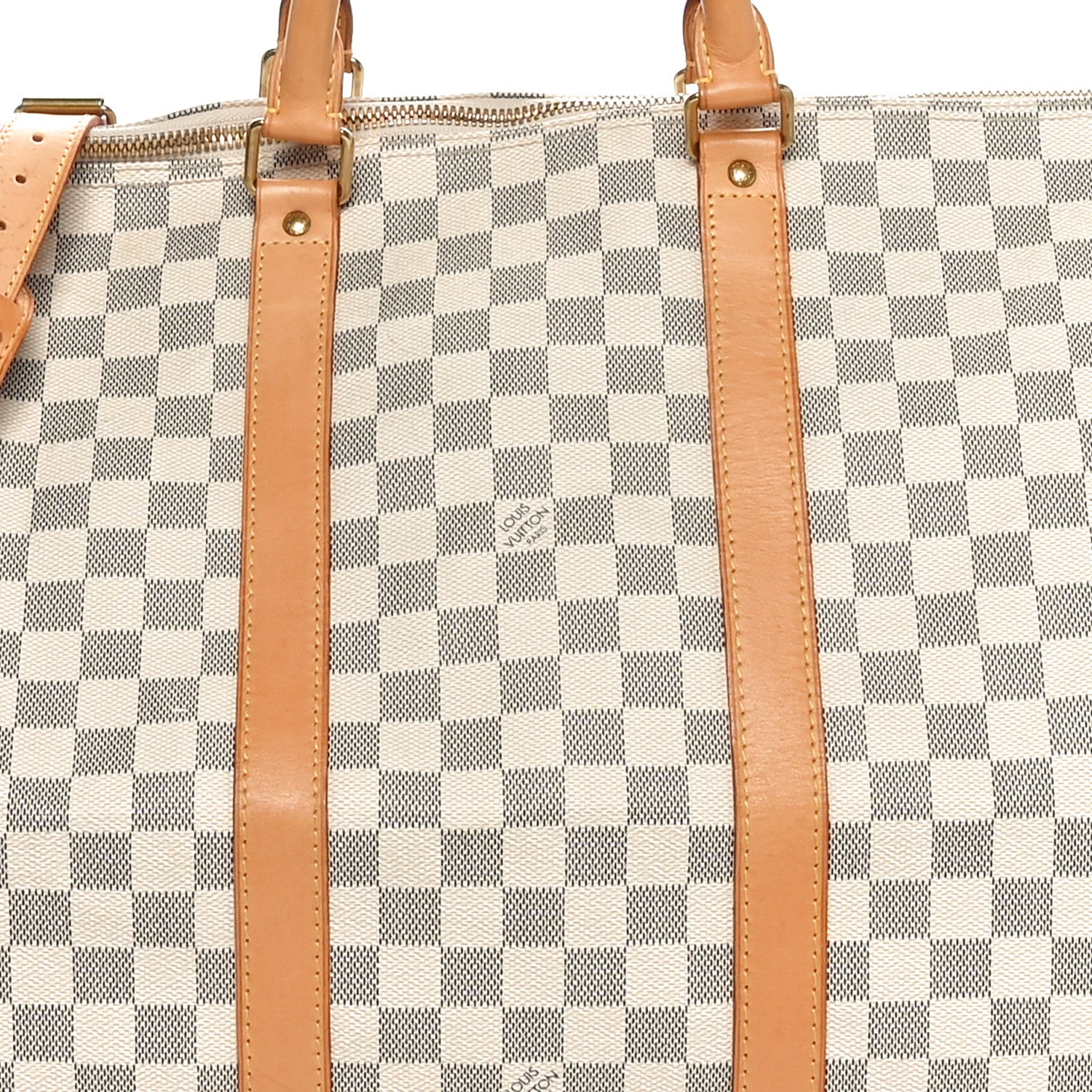 Louis Vuitton Damier Azur Keepall Bandouliere 55 8 of 10