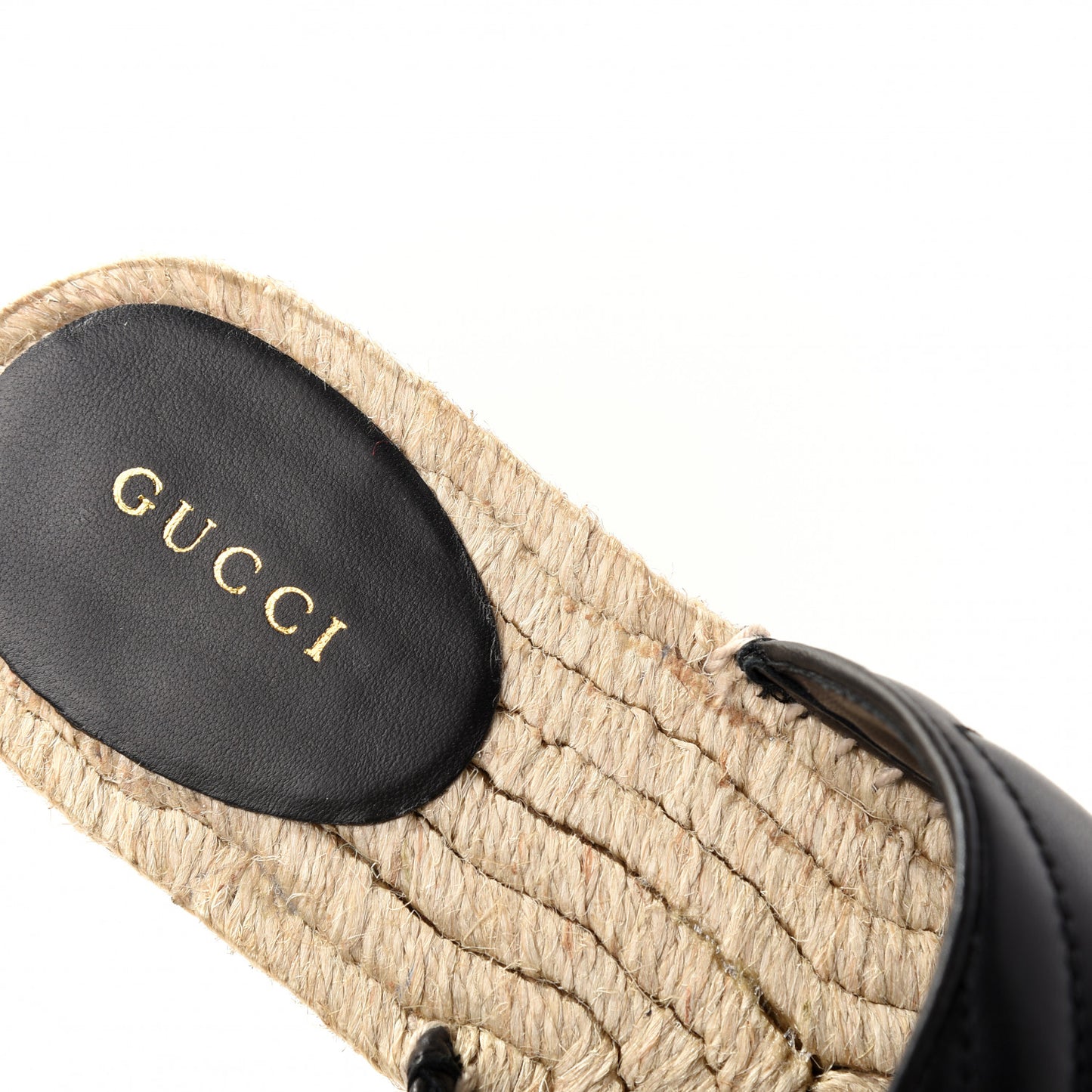 Nappa Matelasse GG Marmont Espadrille Slippers 36.5 Black