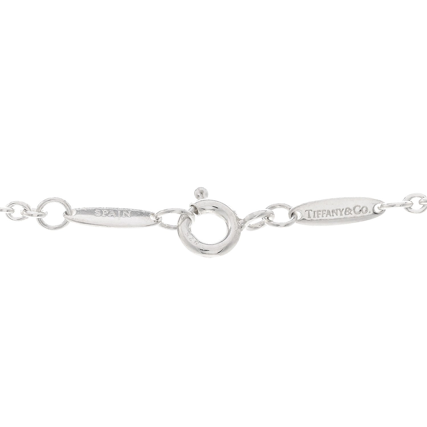 Tiffany Sterling Silver Elsa Peretti Open Heart Lariat Necklace 4 of 5