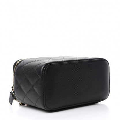 Chanel Caviar Quilted Small Vanity Case With Chain Black 4 of 11