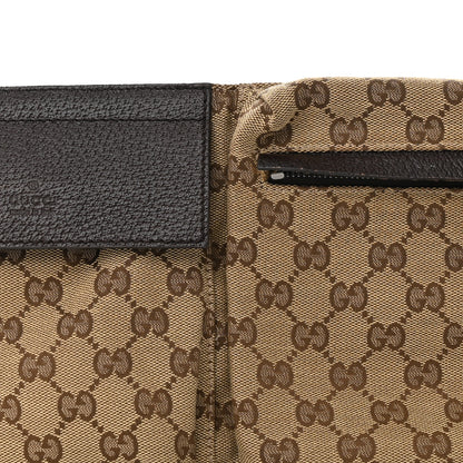 Gucci GG Monogram Double Pocket Belt Bag Dark Brown 6 of 11