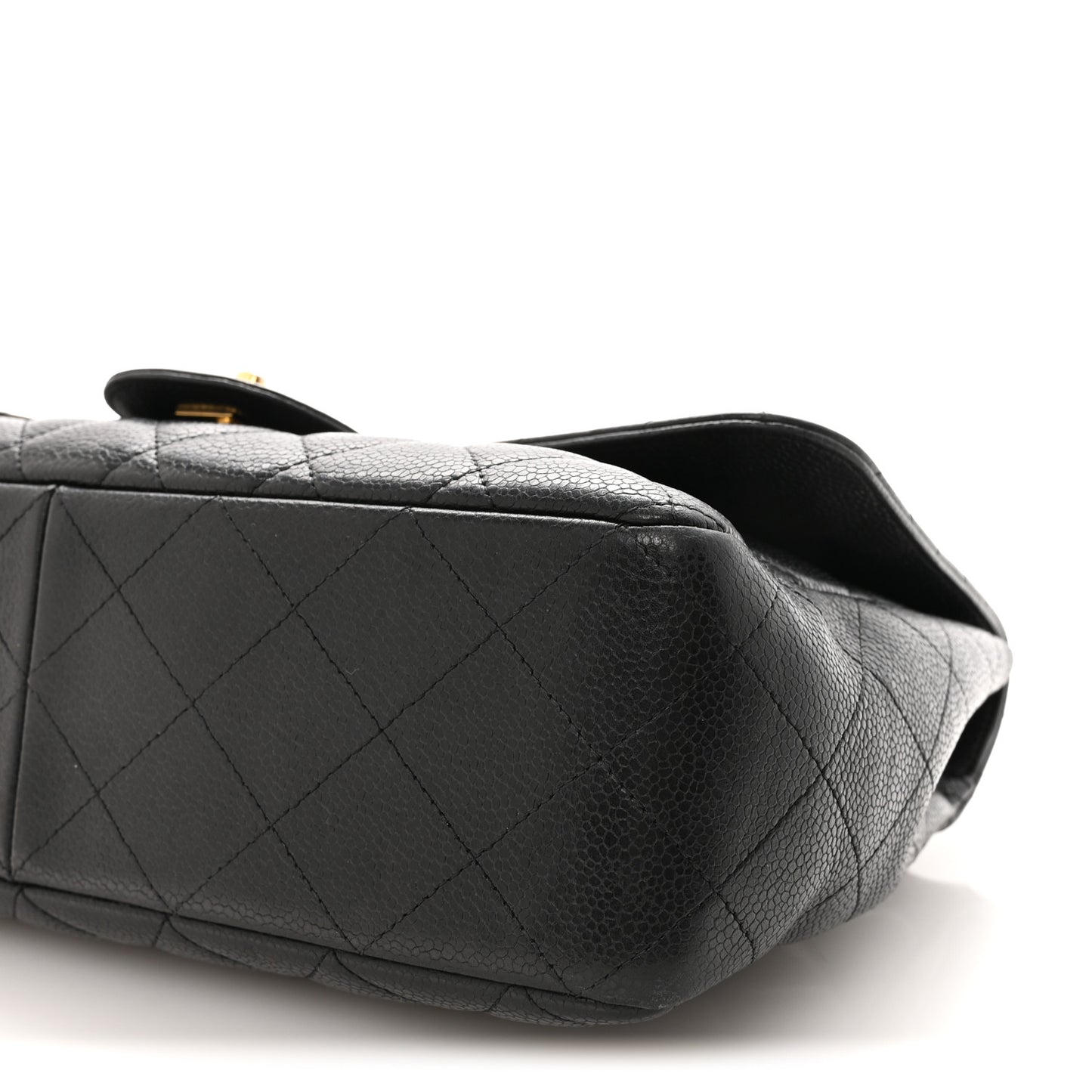 Caviar Quilted Jumbo Single Flap Black