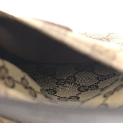 Gucci GG Monogram Double Pocket Belt Bag Dark Brown 6 of 12