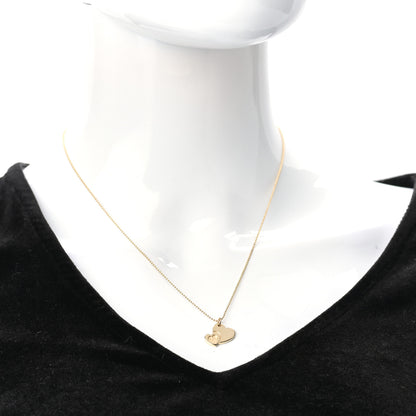 Tiffany 18K Yellow Gold Sweet Double Heart Pendant Necklace 2 of 6