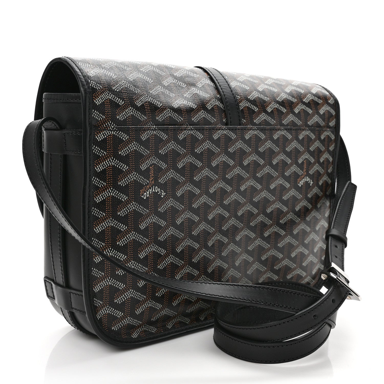 Goyard Goyardine Belvedere II MM Messenger Bag Black 3 of 8