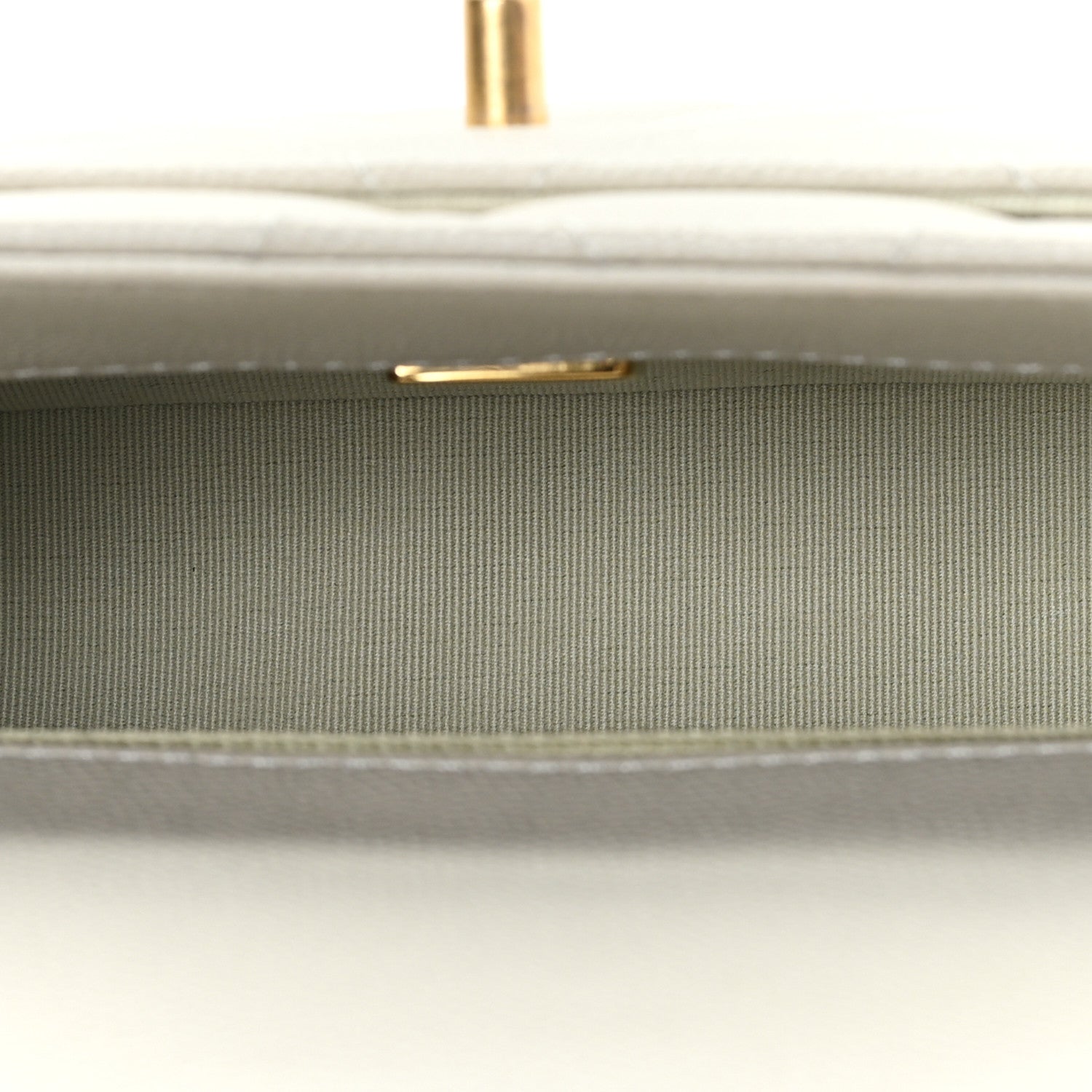 Chanel Calfskin Caviar Quilted Square Chain Flap Grey 5 of 11