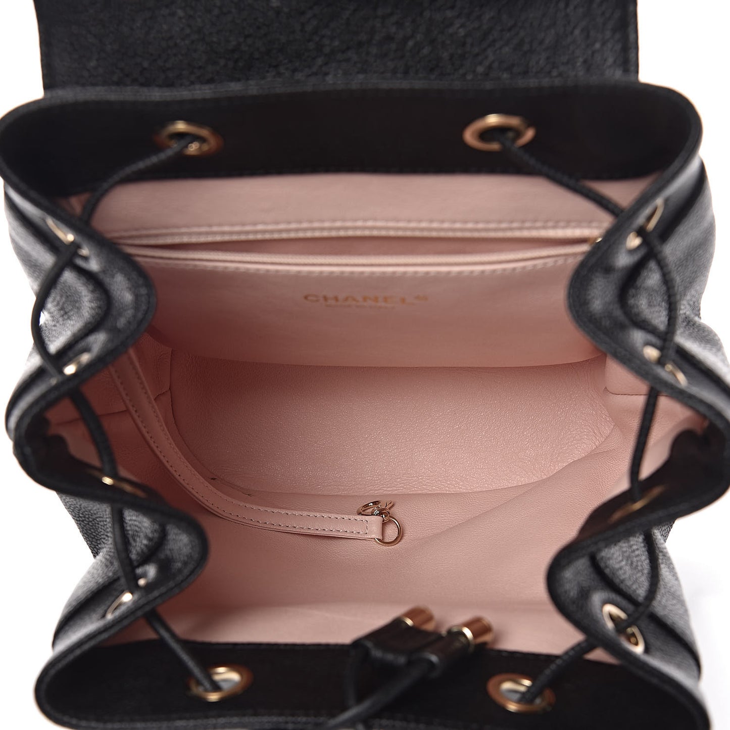 Caviar Quilted Backpack Black
