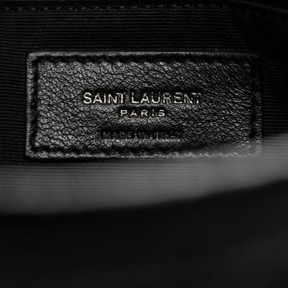 Saint Laurent Crinkled Calfskin Matelasse Monogram Medium Niki Chain Satchel Black 6 of 10