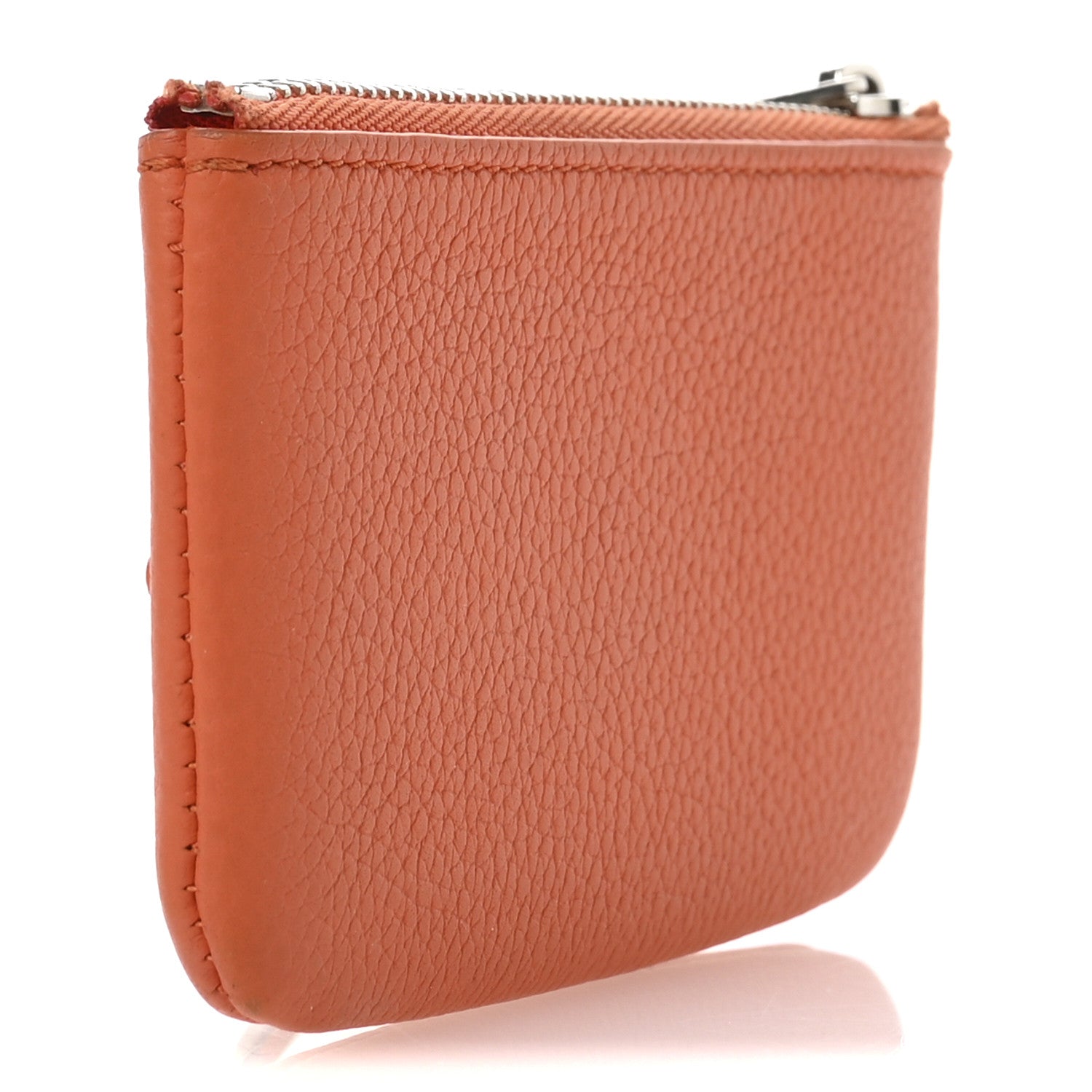 Louis Vuitton Grained Calfskin Aerogram Key Pouch Orange 3 of 8