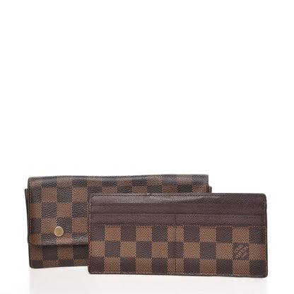 Louis Vuitton Damier Ebene Portefeuille Long Modulable Wallet 3 of 9