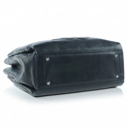 Chanel Caviar Executive Shopper Tote Navy 11 of 14