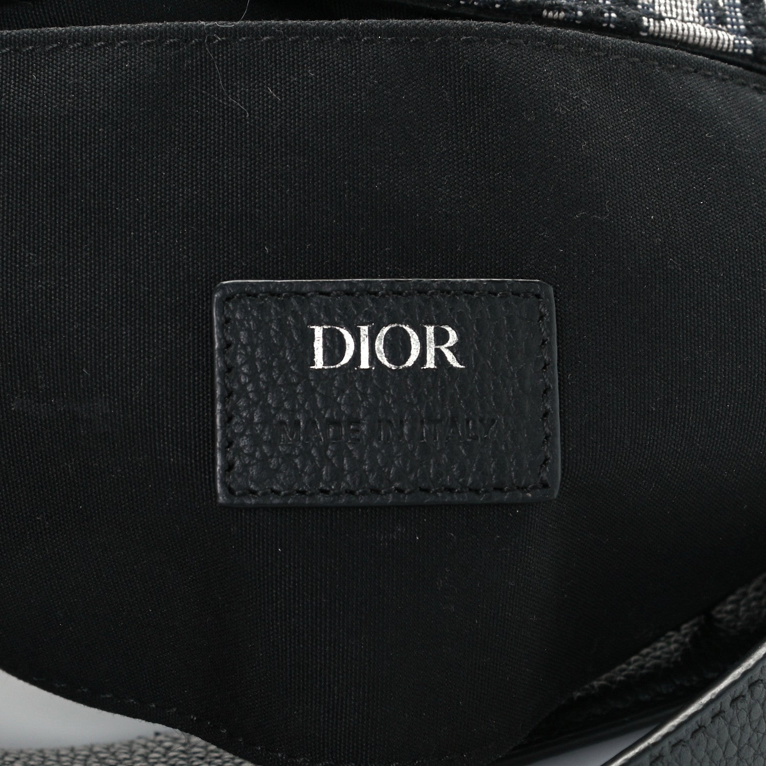 Christian Dior Oblique Mini Soft Saddle Bag Beige Black 5 of 9