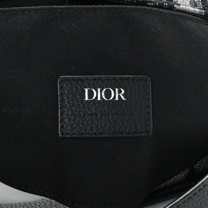 Christian Dior Oblique Mini Soft Saddle Bag Beige Black 5 of 9