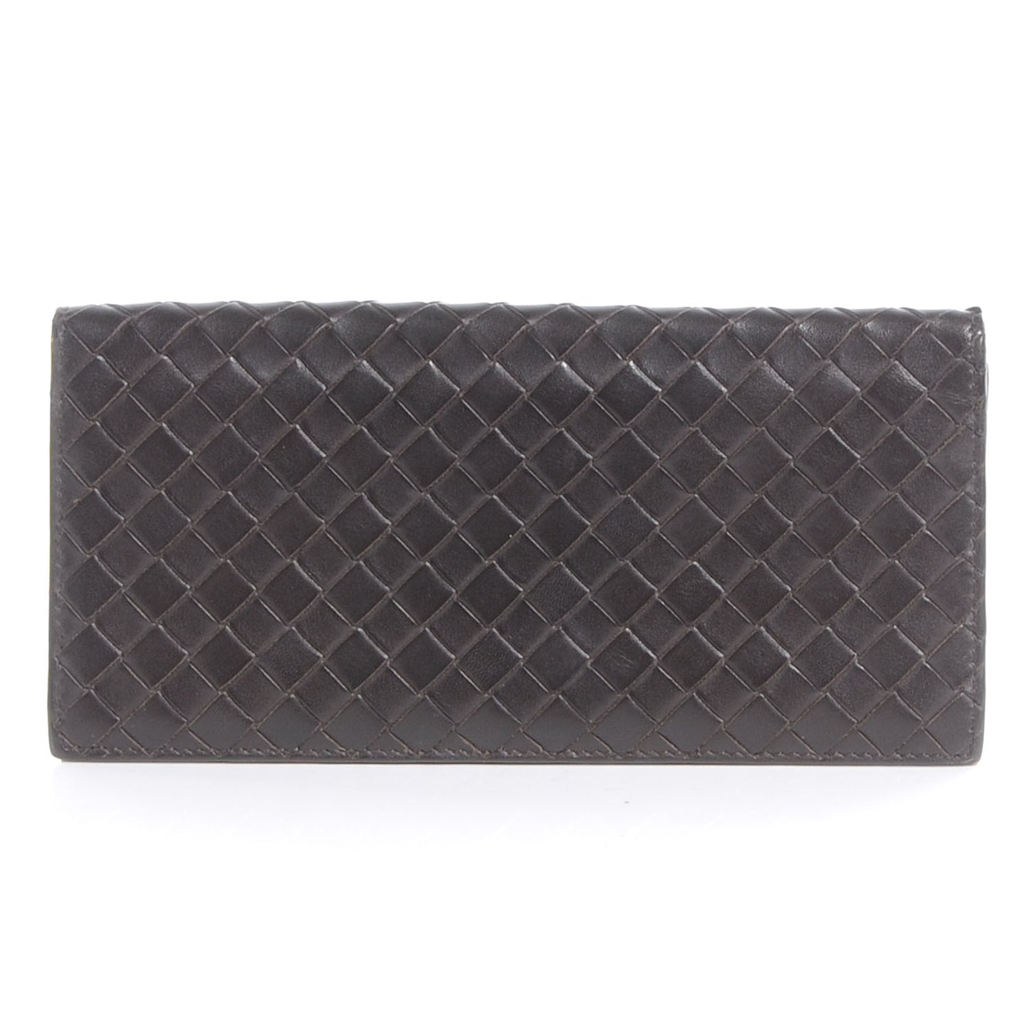 Intrecciato Continental Wallet Ebano
