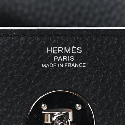 Hermes Taurillon Clemence Lindy 26 Black 6 of 9
