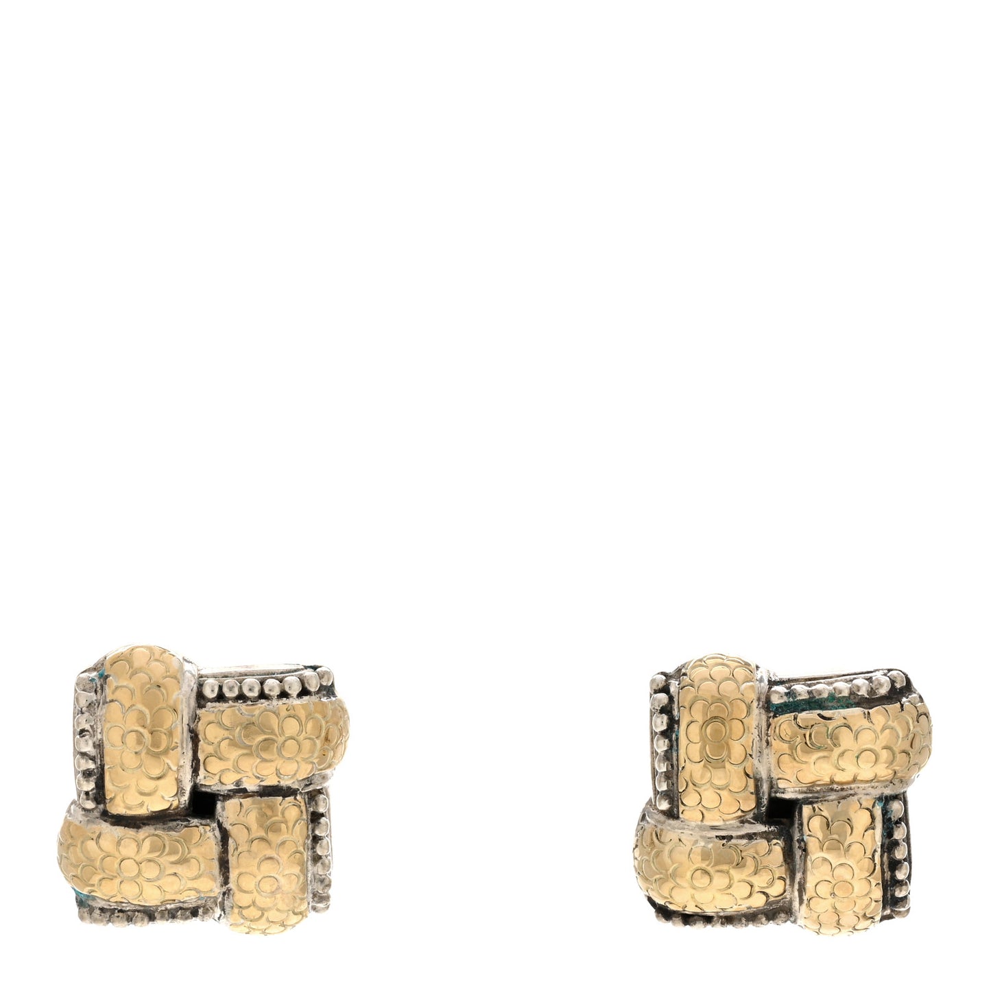 Sterling Silver 18K Yellow Gold Armadillo Earrings