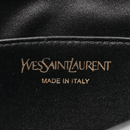 Saint Laurent Calfskin Monogram Large Belle De Jour Clutch Black 6 of 6
