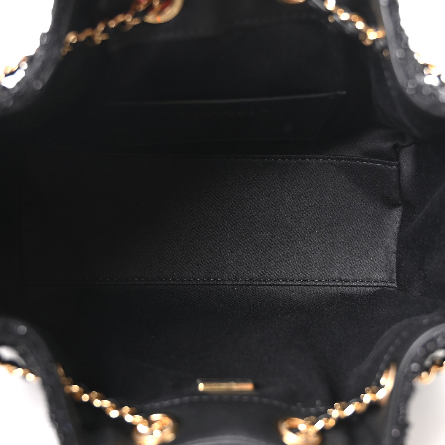 Chanel Tweed Quilted Mini Chanel 25 Handbag Black 5 of 10
