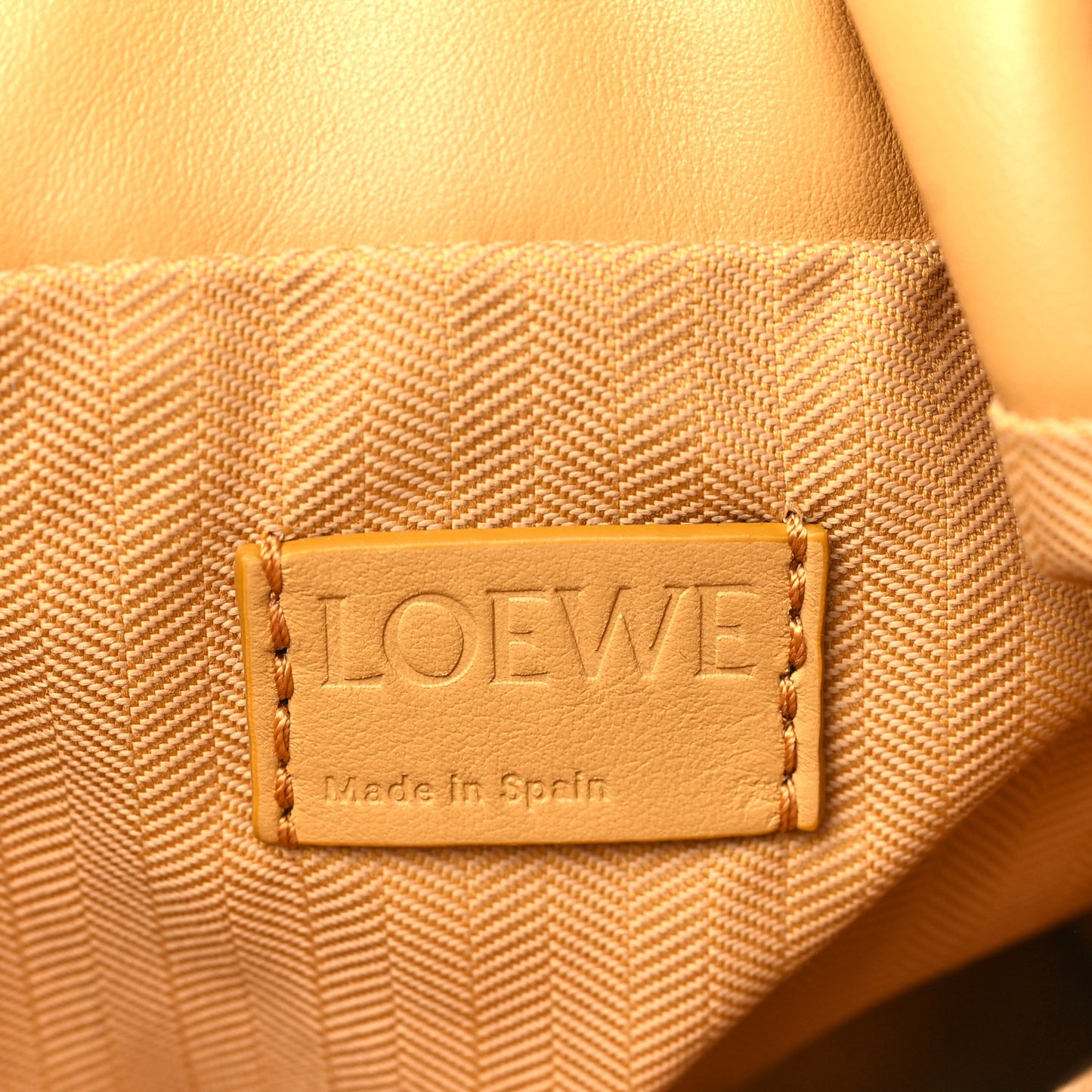 Calfskin Flamenco Puffer Knot Bag Camel