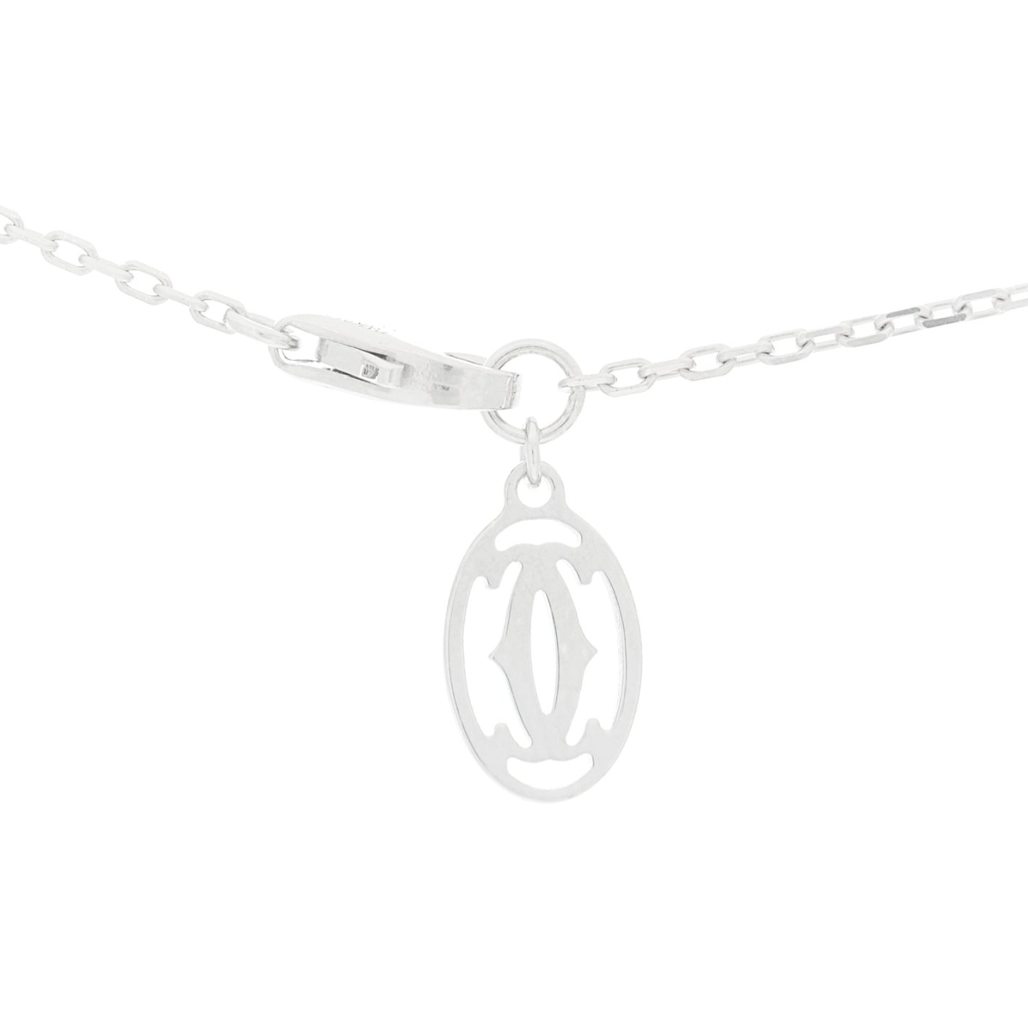 18K White Gold Diamond SM D'Amour Pendant Necklace