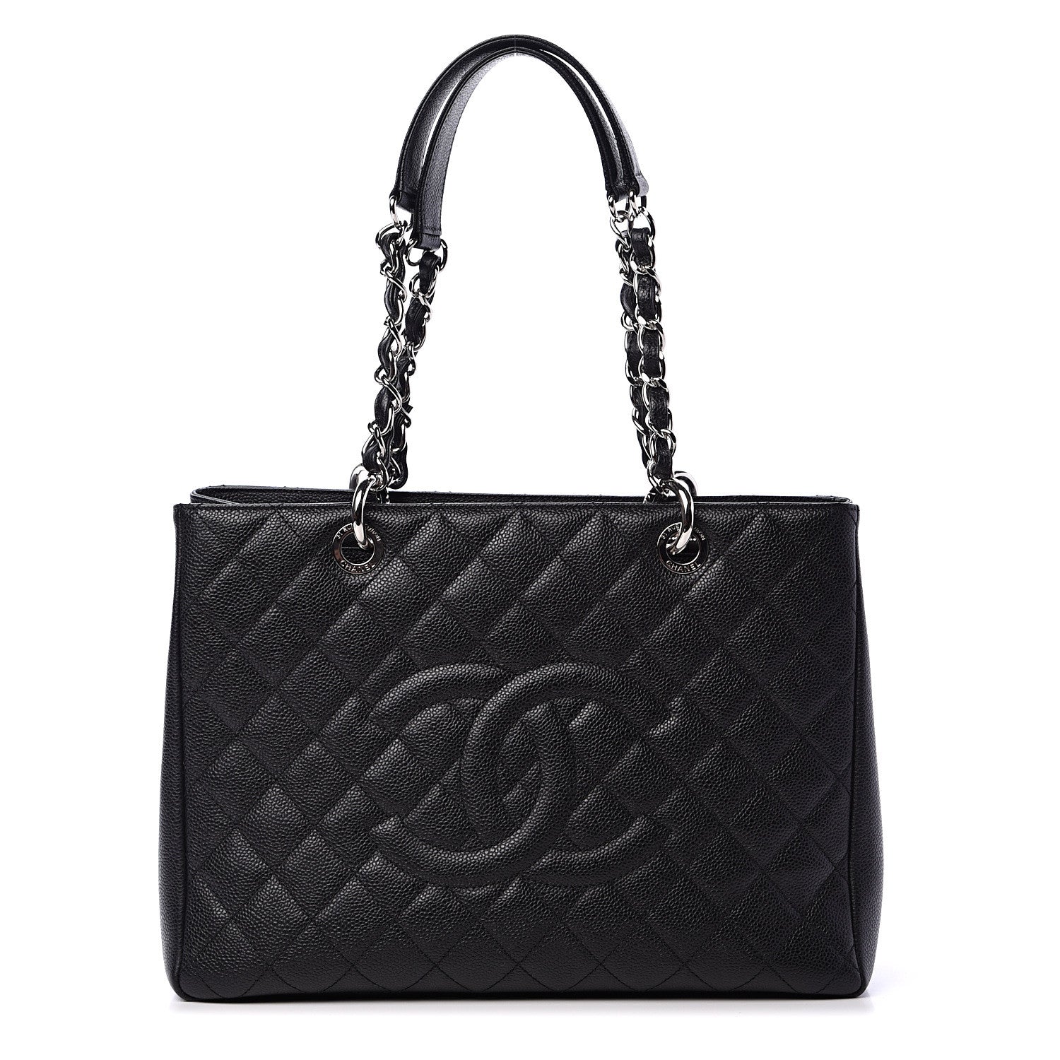 Chanel Caviar Quilted Grand Shopping Tote GST Black 1 of 11