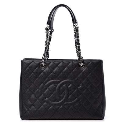 Chanel Caviar Quilted Grand Shopping Tote GST Black 1 of 11