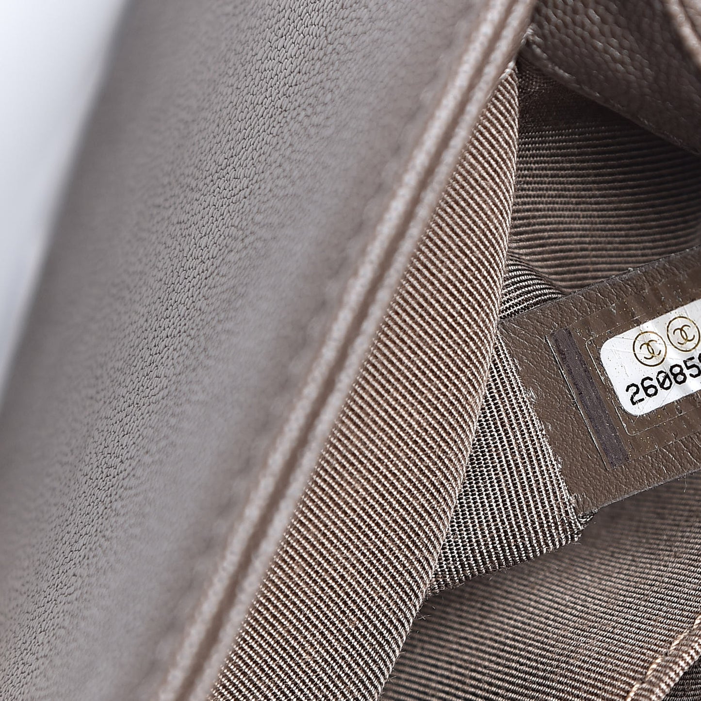 Caviar Quilted Small Boy Flap Khaki