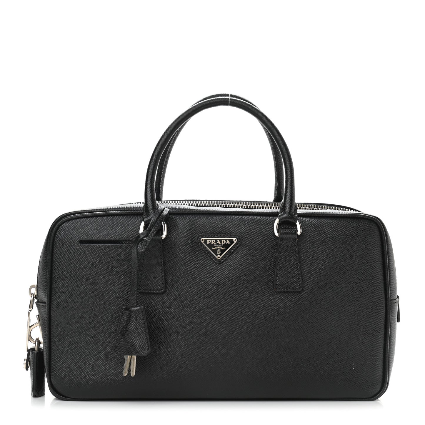 Saffiano Lux Petite Bowler Black