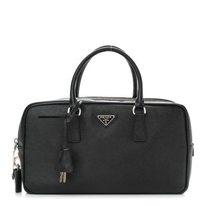 Prada Saffiano Lux Petite Bowler Black 1 of 10