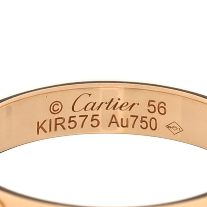 Cartier 18K Yellow Gold 3.5mm LOVE Wedding Band Ring 56 7.5 4 of 6