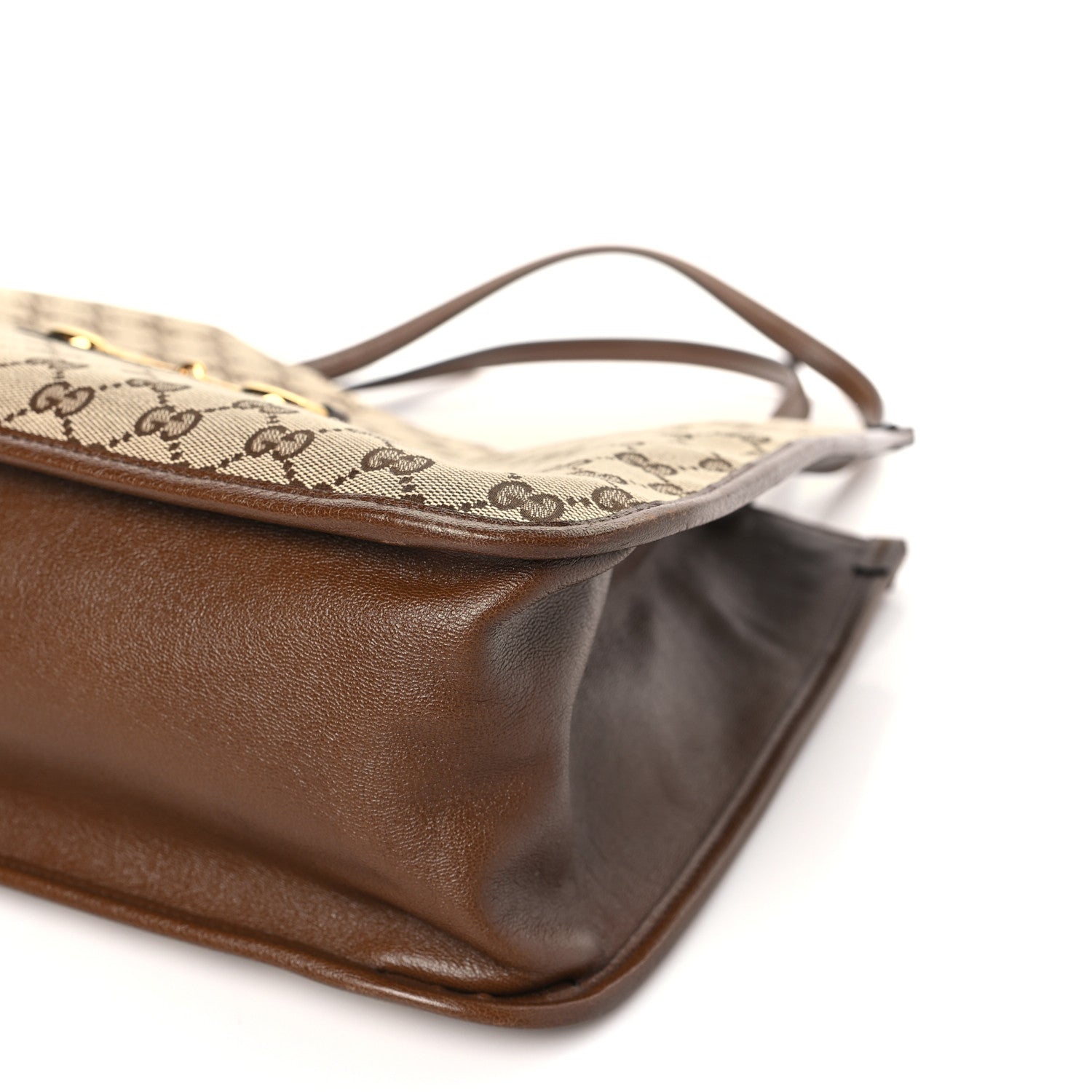 Gucci Monogram Horsebit 1955 Tote Bag Beige Brown Sugar 9 of 9