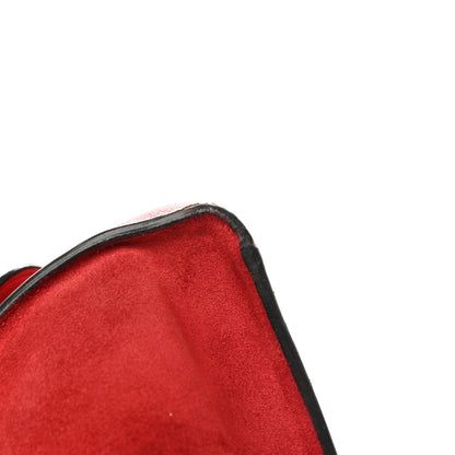 Celine Drummed Calfskin Suede Medium Trapeze Coquelicot 13 of 28