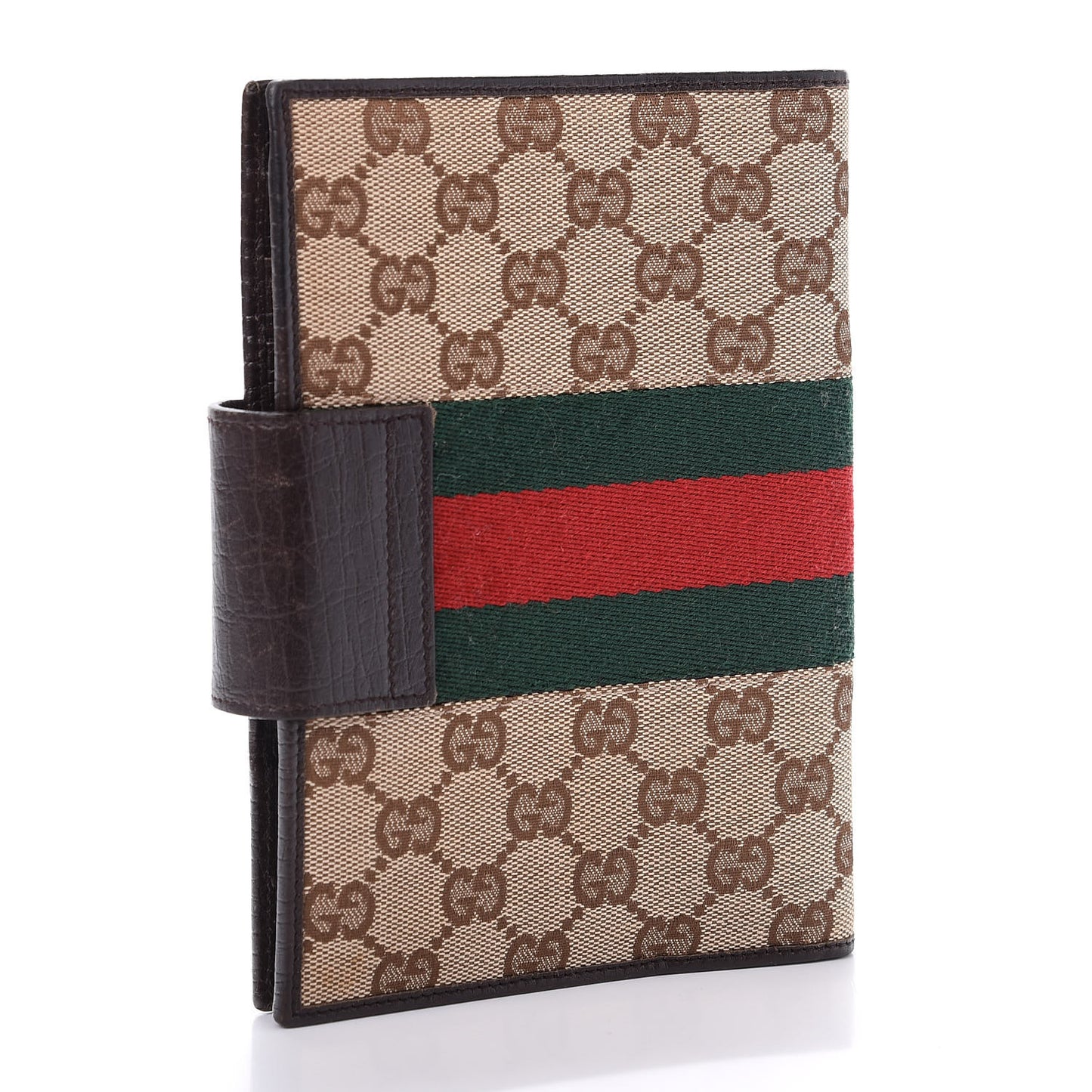 GG Monogram Web Agenda Brown
