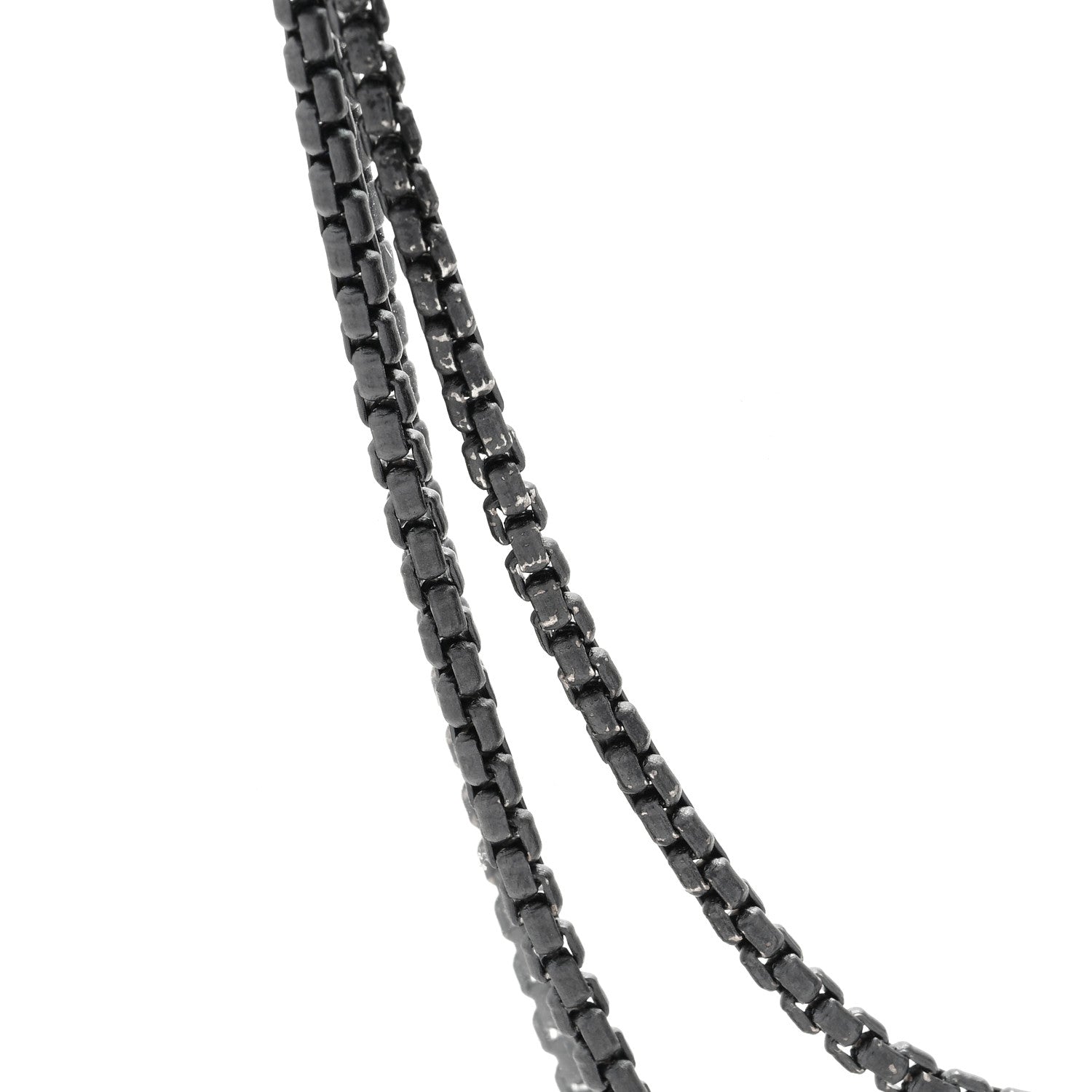 David Yurman Darkened Sterling Silver 2.7mm Box Chain Necklace 72" 5 of 5