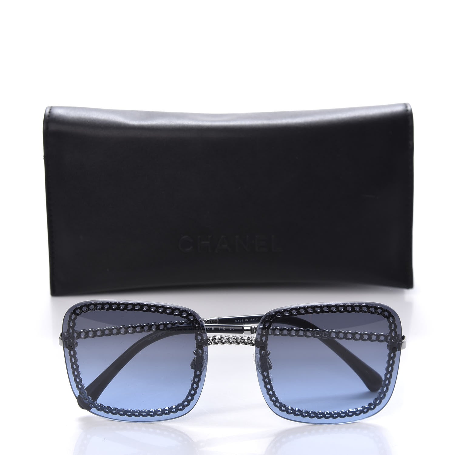 Chanel Square Removable Chain Sunglasses 4244 Blue 8 of 8