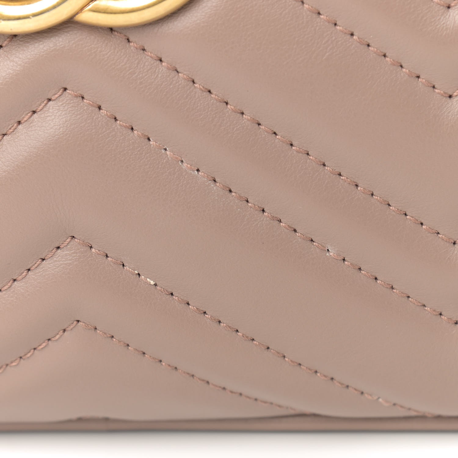 Gucci Calfskin Matelasse Small GG Marmont Chain Shoulder Bag Porcelain Rose 13 of 15