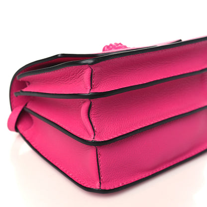 Versace Grained Calfskin La Medusa Shoulder Bag Pink Lilac 7 of 8
