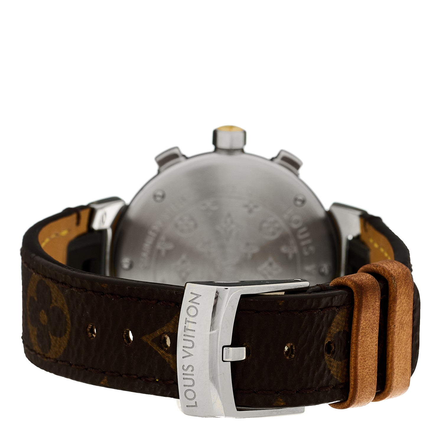 Louis Vuitton Stainless Steel Monogram 34mm Tambour Lovely Cup Quartz Watch 3 of 4