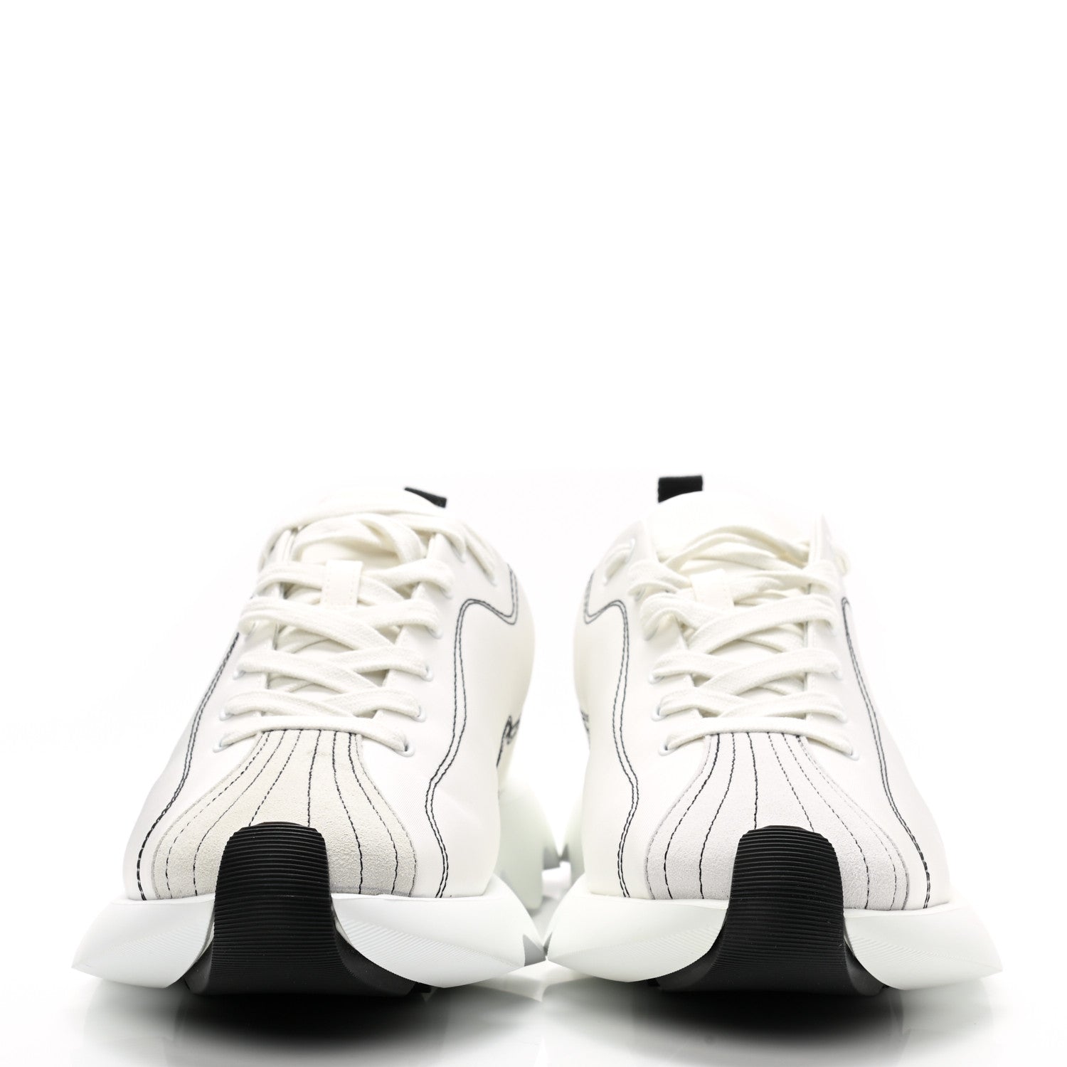 Hermes Technical Canvas Goatskin Envol Sneakers 40 White Casse 2 of 10