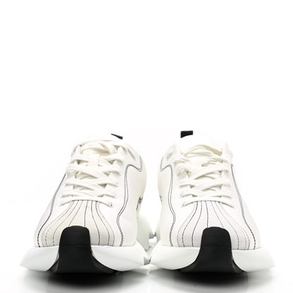 Hermes Technical Canvas Goatskin Envol Sneakers 40 White Casse 2 of 10