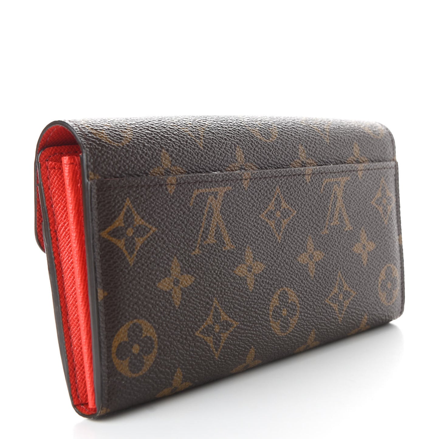 Monogram Sarah Wallet NM Coquelicot