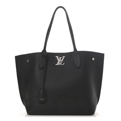 Louis Vuitton Calfskin Lockme Go Tote Black 1 of 8