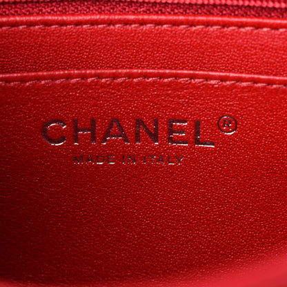 Chanel Lambskin Quilted Mini Square Flap Red 6 of 10