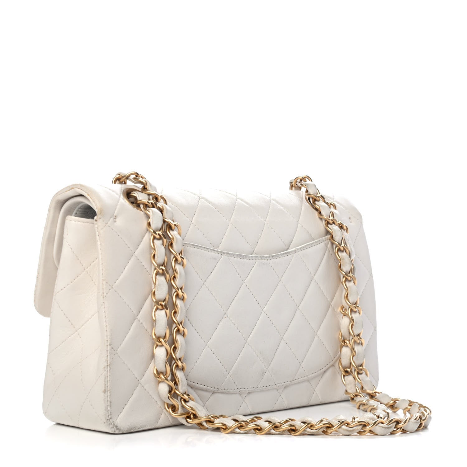 Chanel Lambskin Quilted Small Double Flap White 2 of 5