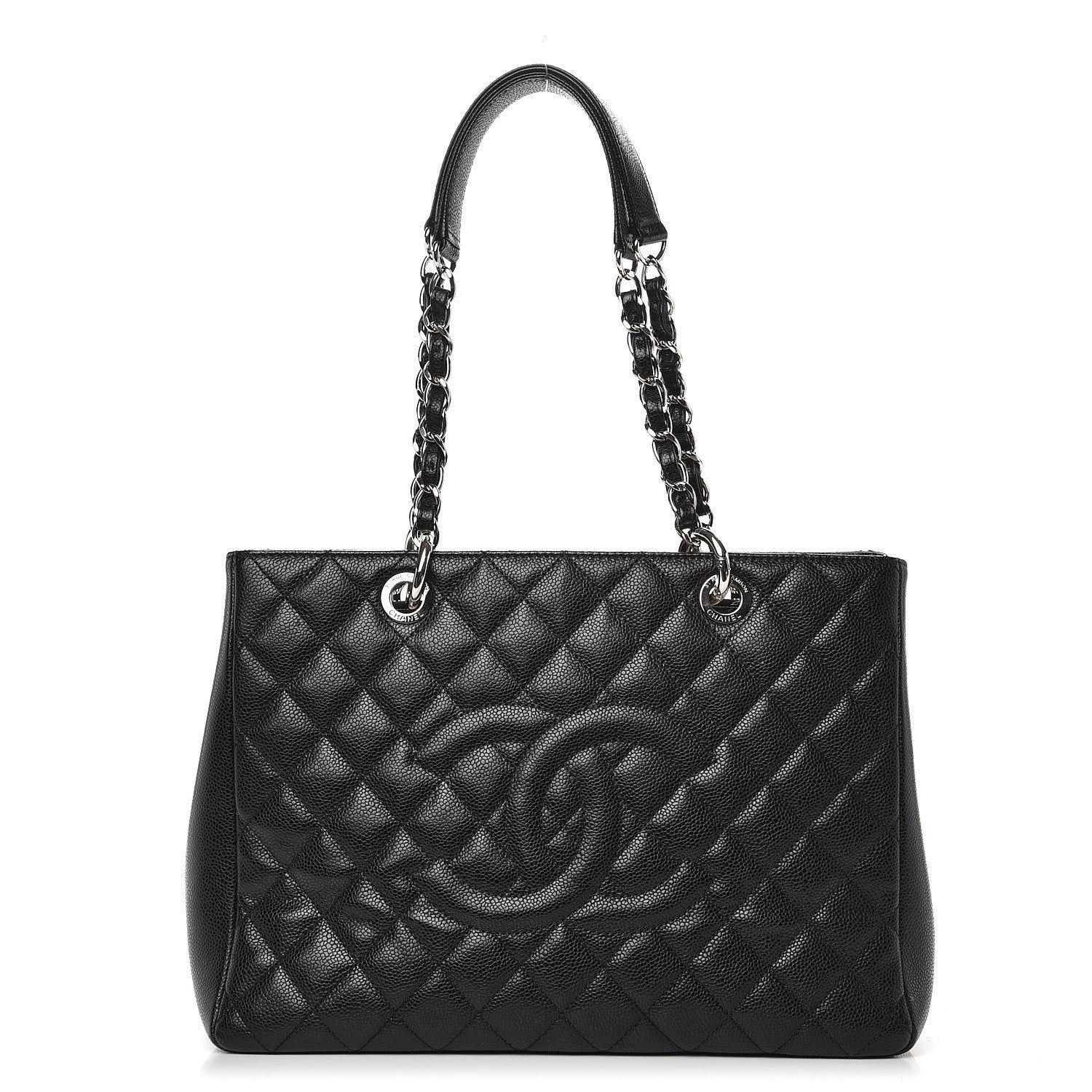Chanel Caviar Quilted Grand Shopping Tote GST Black 1 of 8