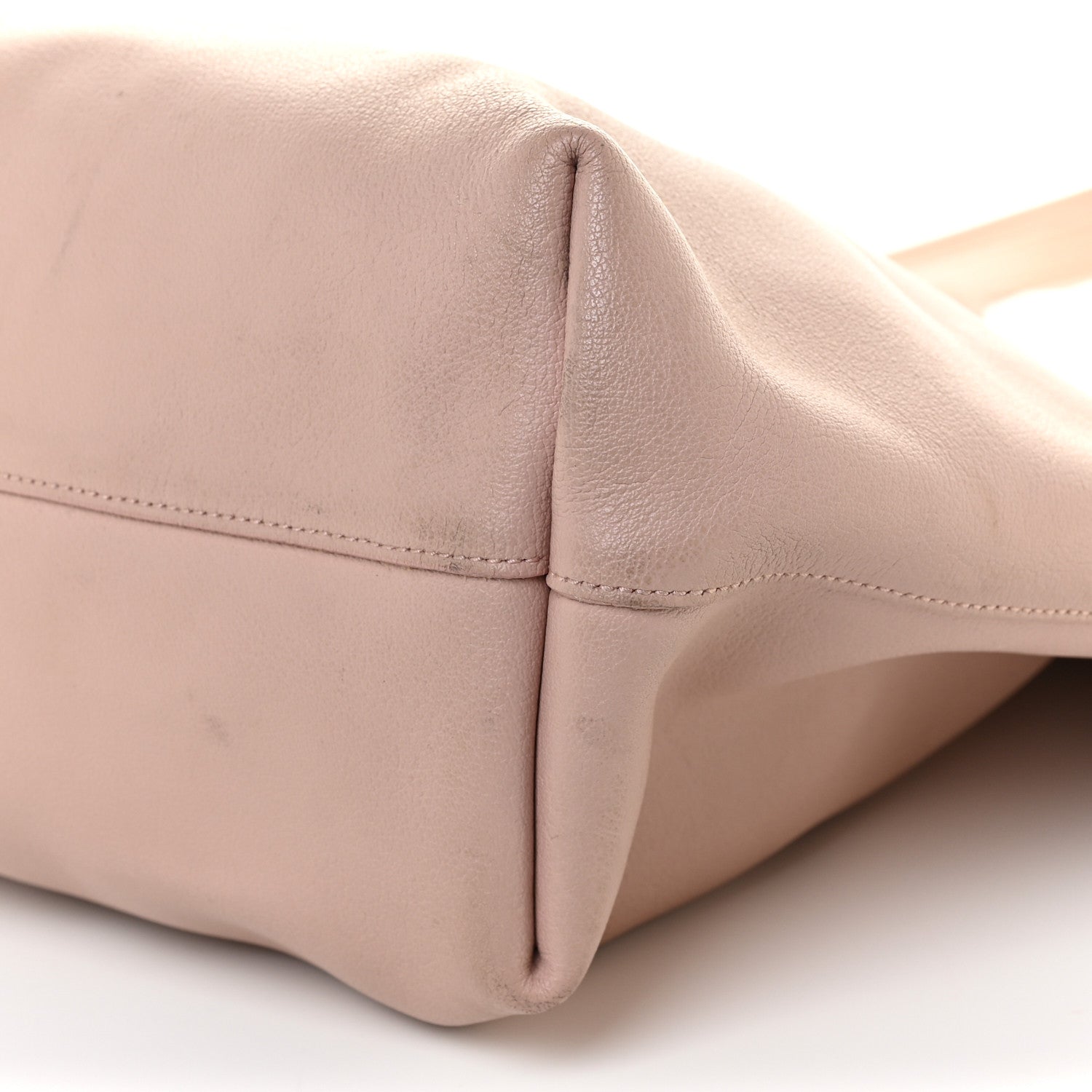 Saint Laurent Calfskin Large Shopping Tote Rose Antic 9 of 33